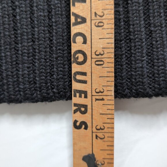 Michael Kors Women's Black Knit Merino Wool Long Cardigan/Sweater, Medium - Picture 8 of 8
